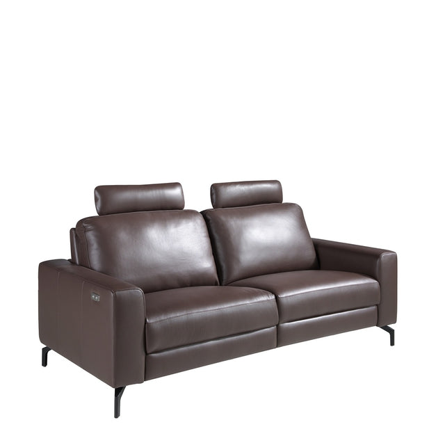 ALVESO Ledersofa 3-Sitzer