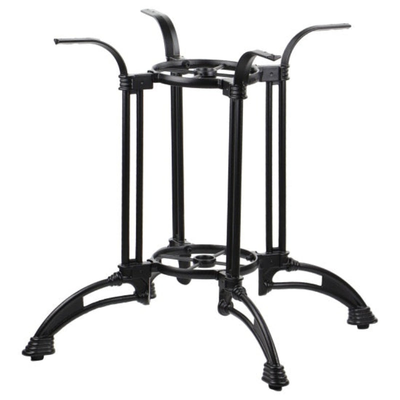 Produktbild von Schwarzes Premium-Gusseisen-Doppelsockel Tischgestell – Twinbase Für Esszimmer & Restaurant