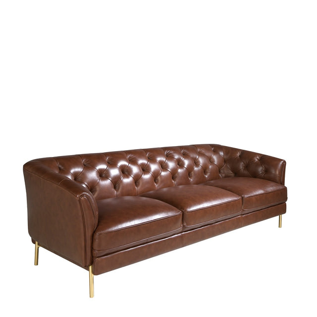 ARVESO Ledersofa 3-Sitzer