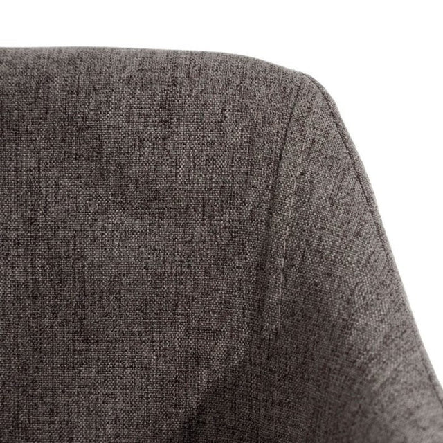 CORVIA Polsterstuhl in Grau – Stoffdetail