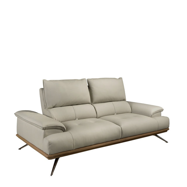 IREVAN Ledersofa 2-Sitzer