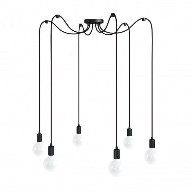 METAL LINE 6 Hängeleuchte – Schwarz – LMMLX6CZ115