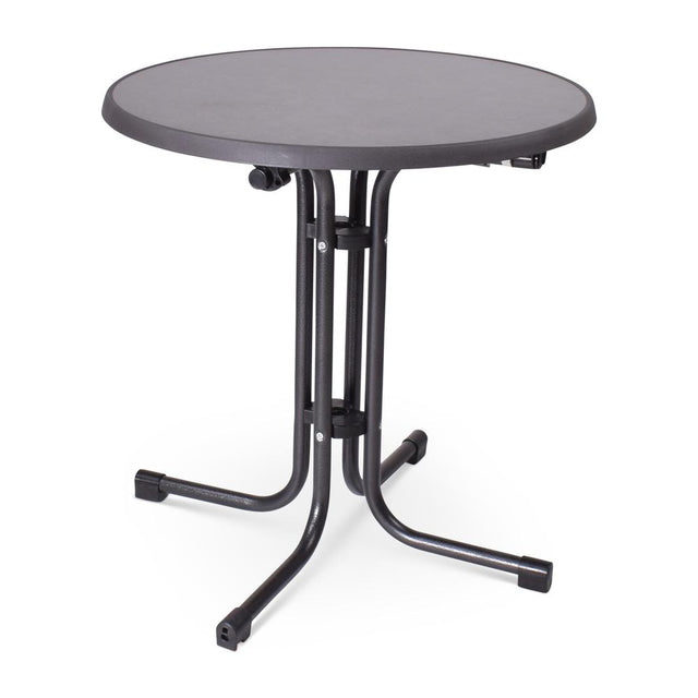 LIMRO – Ø70 cm / Pizarra / Grau Hammerschlag – vollständige Ansicht