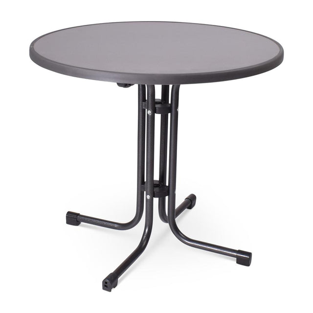 LIMRO – Ø80 cm / Anthrazit / Grau Hammerschlag – vollständige Ansicht