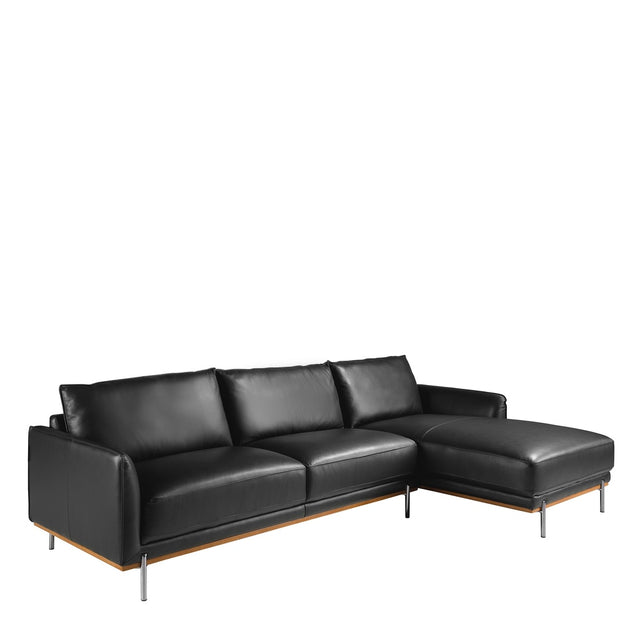 PAREVO Ledersofa Rechts