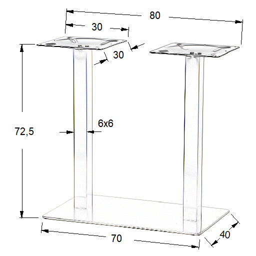 Stema Tischgestell SH-3003-1/S/6 – Ansicht 2