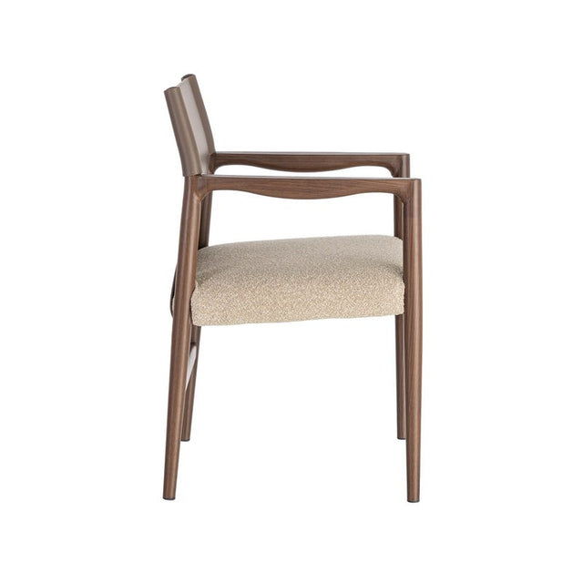TOFAN Armlehnstuhl in Taupe – Ansicht 5