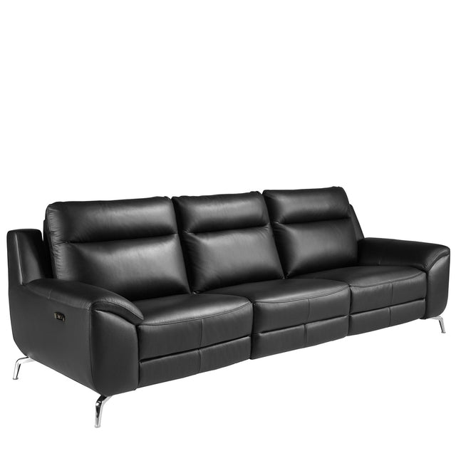 YELVOR Ledersofa 3-Sitzer