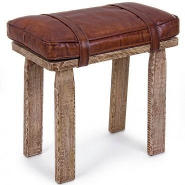 CHARLESTON Lederhocker - Atelier Gusto