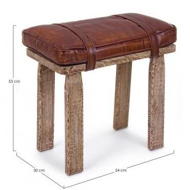 CHARLESTON Lederhocker - Atelier Gusto