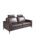 ALVESO Ledersofa 3-Sitzer