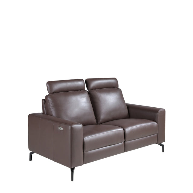 ALVESO Ledersofa 2-Sitzer