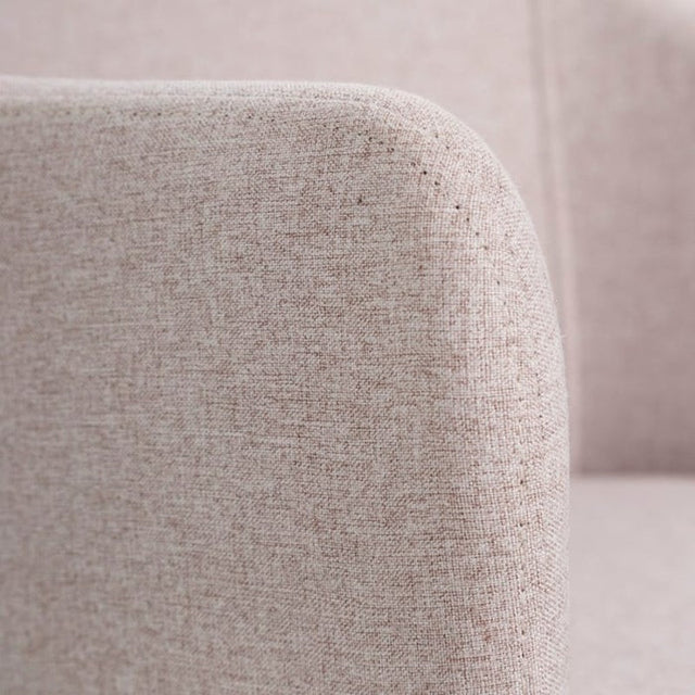 CORVIA Polsterstuhl in Beige – Stoffdetail