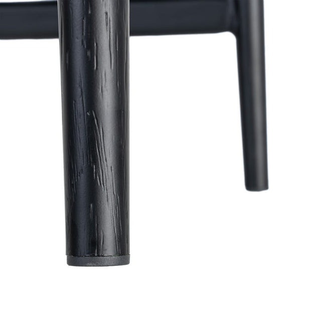 DISORE Polsterstuhl in Schwarz – Gestelldetail