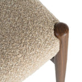 DISORE Polsterstuhl in Taupe – Stoffdetail