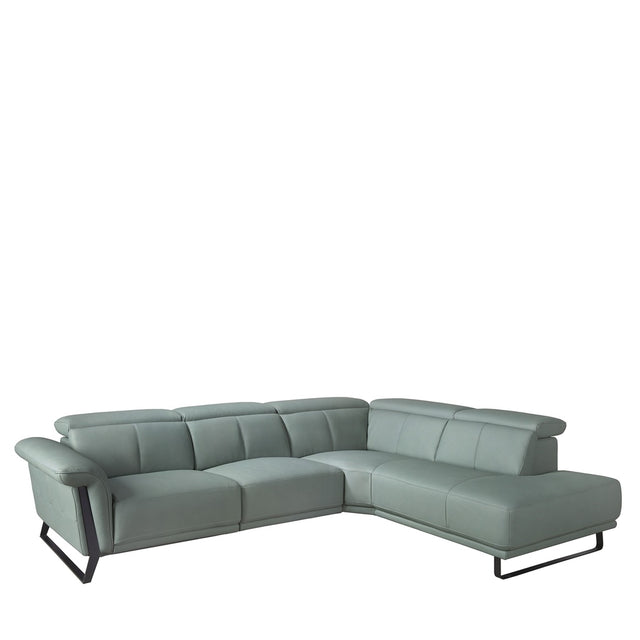 EREVON Ledersofa Rechts