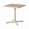 JARON quadratischer Outdoor-Bistrotisch mit Polywoodplatte – weißer Hintergrund
