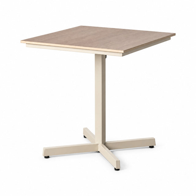 JARON quadratischer Outdoor-Bistrotisch mit Polywoodplatte – weißer Hintergrund