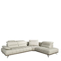 JENVAR Ledersofa Rechts