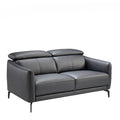 KERVIO Ledersofa 2-Sitzer