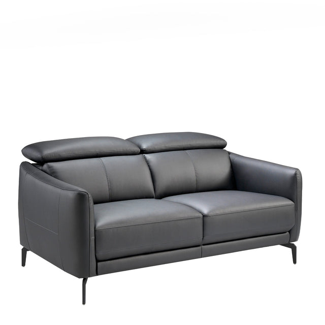 KERVIO Ledersofa 2-Sitzer