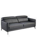 KERVIO Ledersofa 3-Sitzer