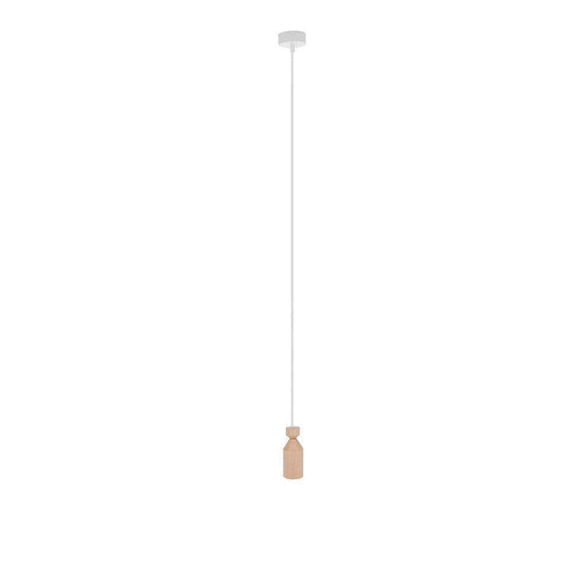 ANGULA Hängeleuchte – Natur/Weiß – LANGB116GU10