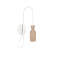 ANGULA W Wandleuchte – Natur/Weiß – LANGKB116GU10