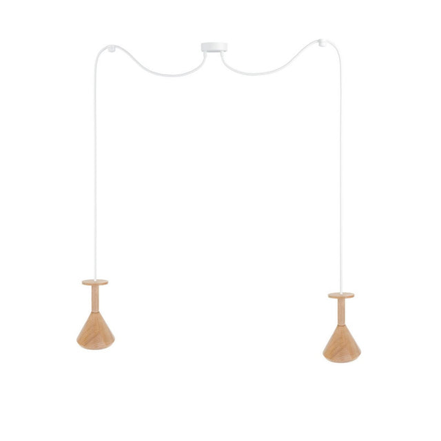 CONO 2 Hängeleuchte – Natur/Weiß – LCONB216GU10