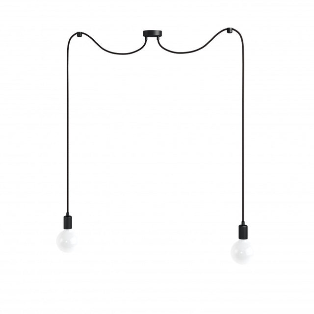 METAL LINE 2 Hängeleuchte – Schwarz – LMMLX2CZ115