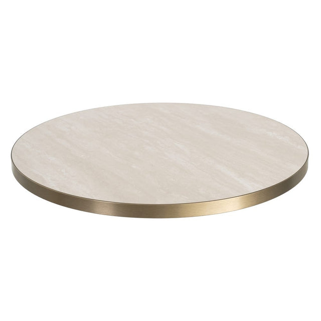 LAVORA Tischplatte in Beige, Schrägansicht