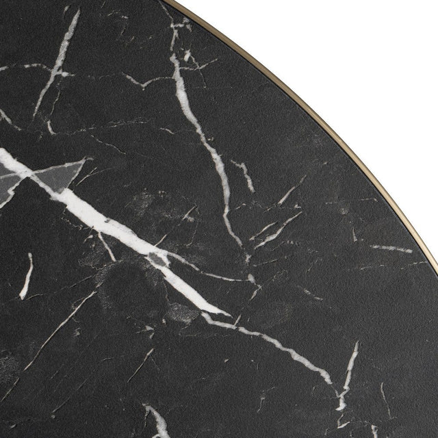 LAVORA Tischplatte in Schwarz, Oberflächendetail