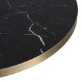 LAVORA Tischplatte in Schwarz, Randdetail