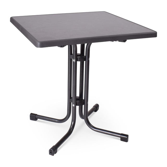 LIMRO – 70 × 70 cm / Pizarra / Grau Hammerschlag – vollständige Ansicht