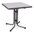 LIMRO – 70 × 70 cm / Metall gebürstet / Grau Hammerschlag – vollständige Ansicht