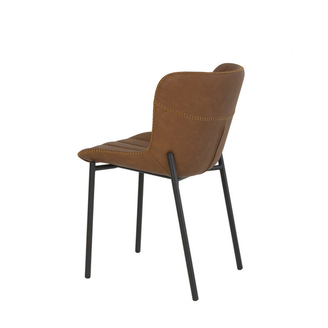 MAYKA Polsterstuhl Braun – Ansicht 2