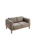 NALVEO Ledersofa Nerz 2-Sitzer