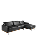 PAREVO Ledersofa Rechts