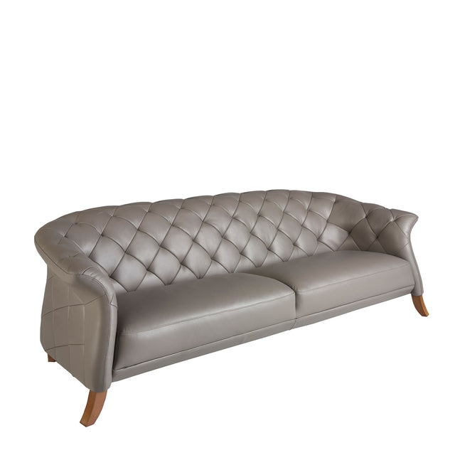 PELVAN Ledersofa 3-Sitzer