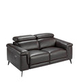 RENVOR Ledersofa Schokoladenbraun 2-Sitzer