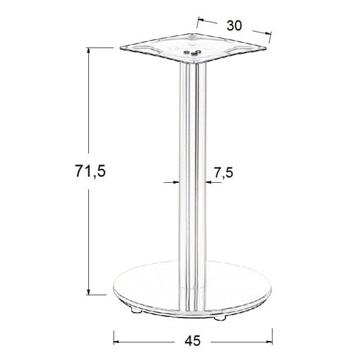 Stema Tischgestell SH-2001-1/P – Ansicht 2