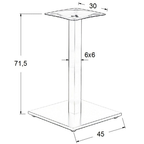 Stema Tischgestell SH-2002-1/S/6 – Ansicht 2