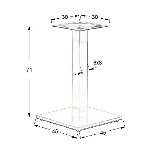 Stema Tischgestell SH-2002-1/S/8 – Ansicht 2