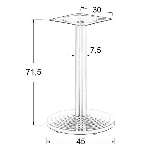 Stema Tischgestell SH-2013/S – Ansicht 2