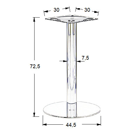 Stema Tischgestell SH-3001-5/P – Ansicht 2
