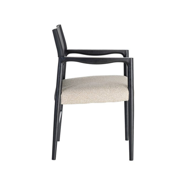 TOFAN Armlehnstuhl in Schwarz – Ansicht 5