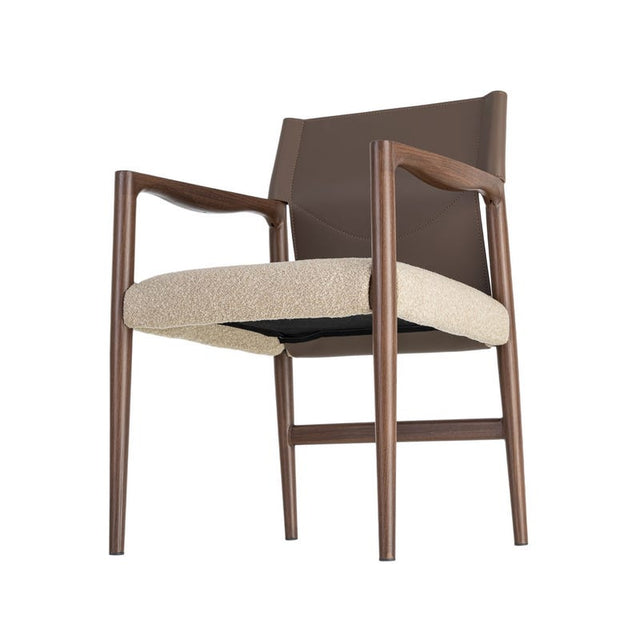 TOFAN Armlehnstuhl in Taupe – Ansicht 7