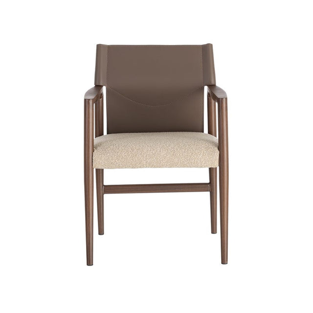 TOFAN Armlehnstuhl in Taupe – Ansicht 8