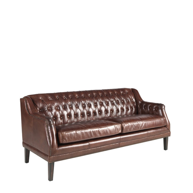 YANVOR Ledersofa 3-Sitzer
