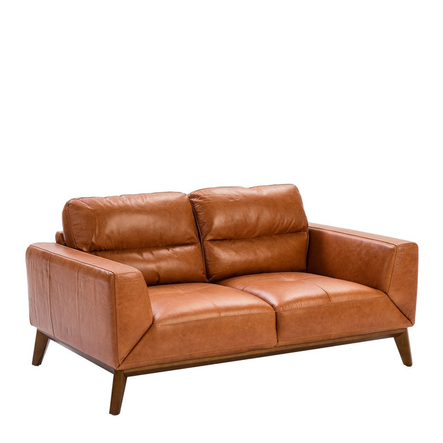 ZEVKO Ledersofa 2-Sitzer